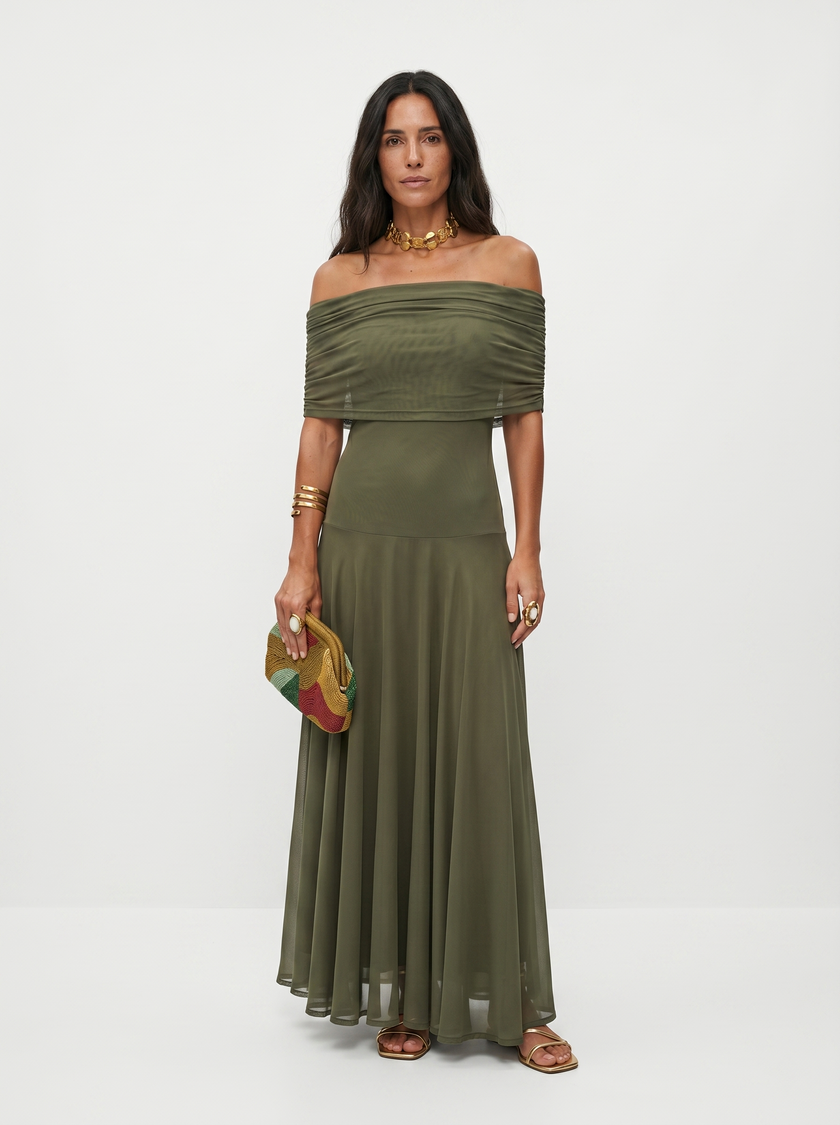 Carla | Vestido maxi elegante e simples