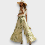 Conjunto Fluido Impresso Lírio Elegante