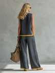 Yasmin | Conjunto bicolor de linhas modernas