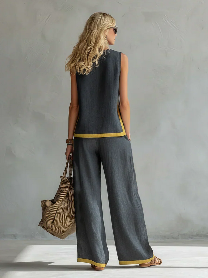 Yasmin | Conjunto bicolor de linhas modernas