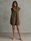 Antonella | Vestido curto leve com capuz