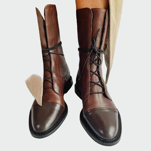 Botas de couro ortopédicas feminino
