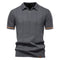 Polo de Meio Zíper - Textura Vertical masculino