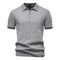 Polo de Meio Zíper - Textura Vertical masculino