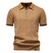 Polo de Meio Zíper - Textura Vertical masculino