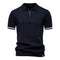 Polo de Meio Zíper - Textura Vertical masculino