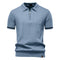 Polo de Meio Zíper - Textura Vertical masculino