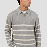 Constantino - Sweater Meio Zíper Listrado masculino