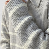 Constantino - Sweater Meio Zíper Listrado masculino