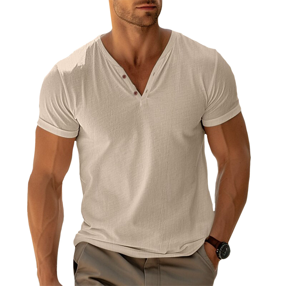 Camisa Henley - Corte Ajustado Movimento masculino