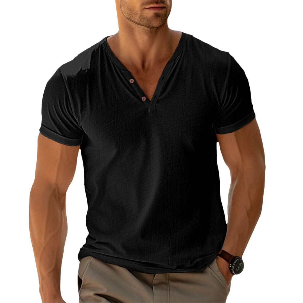 Camisa Henley - Corte Ajustado Movimento masculino