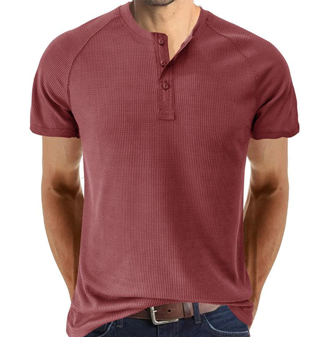 Camisa Henley - Abertura de Botões masculino