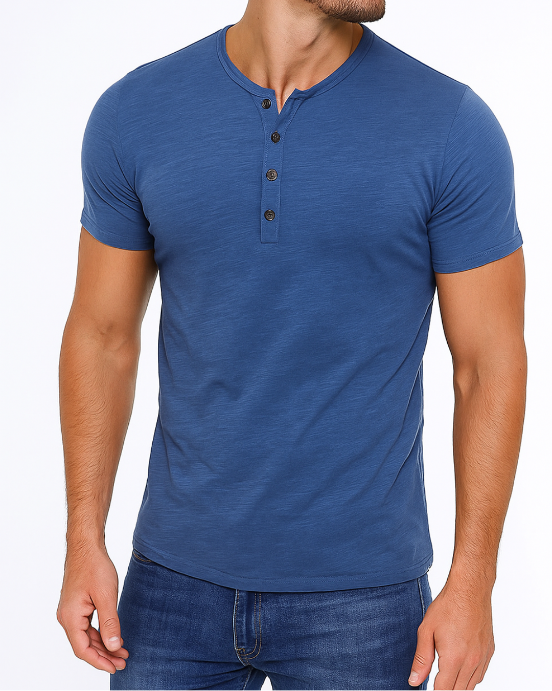 Camisa Henley - Gola com Botões masculino