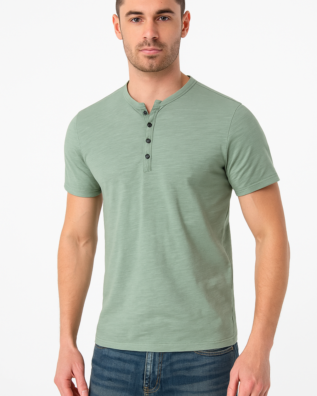 Camisa Henley - Gola com Botões masculino