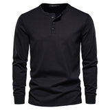 Camisa Henley - Mistura Suave Respirável masculino