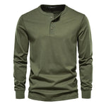 Camisa Henley - Mistura Suave Respirável masculino