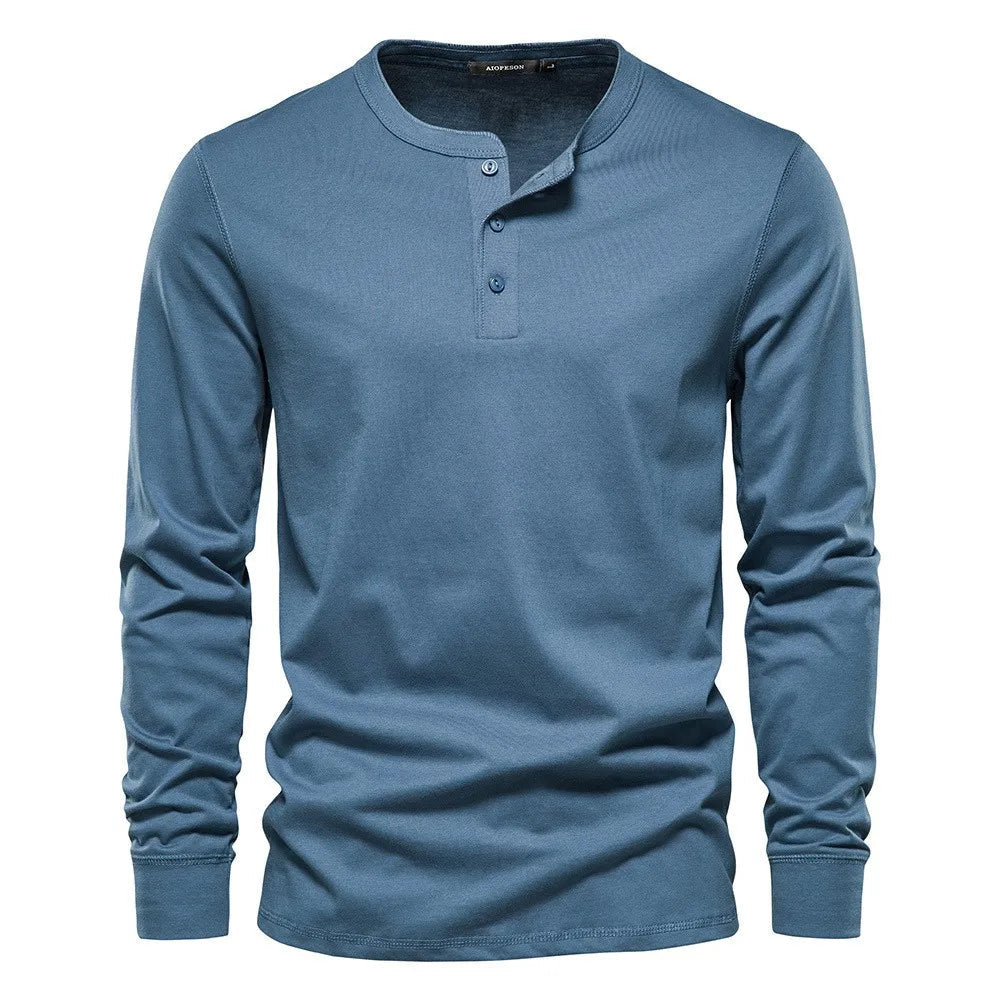 Camisa Henley - Mistura Suave Respirável masculino