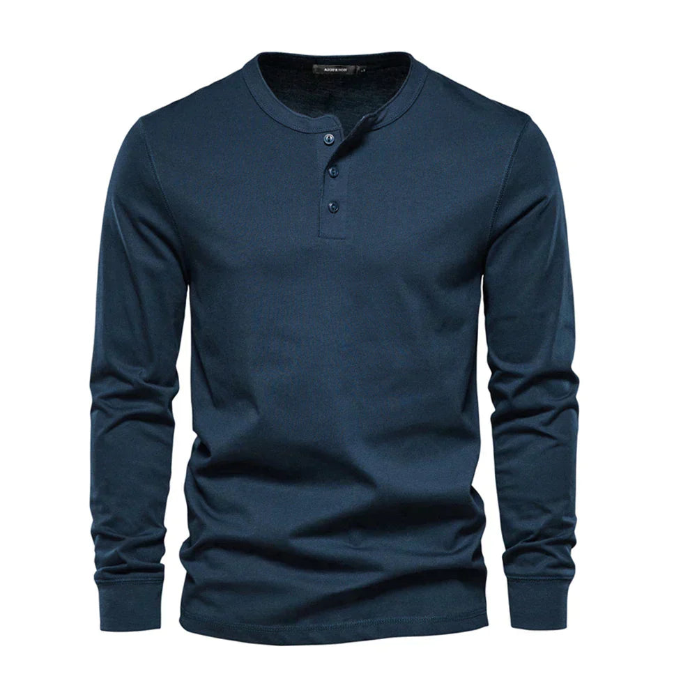 Camisa Henley - Mistura Suave Respirável masculino