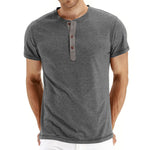 T-Shirt Henley - Malha Macia Gola masculino