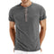 T-Shirt Henley - Malha Macia Gola masculino