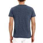 T-Shirt Henley - Malha Macia Gola masculino