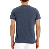 T-Shirt Henley - Malha Macia Gola masculino