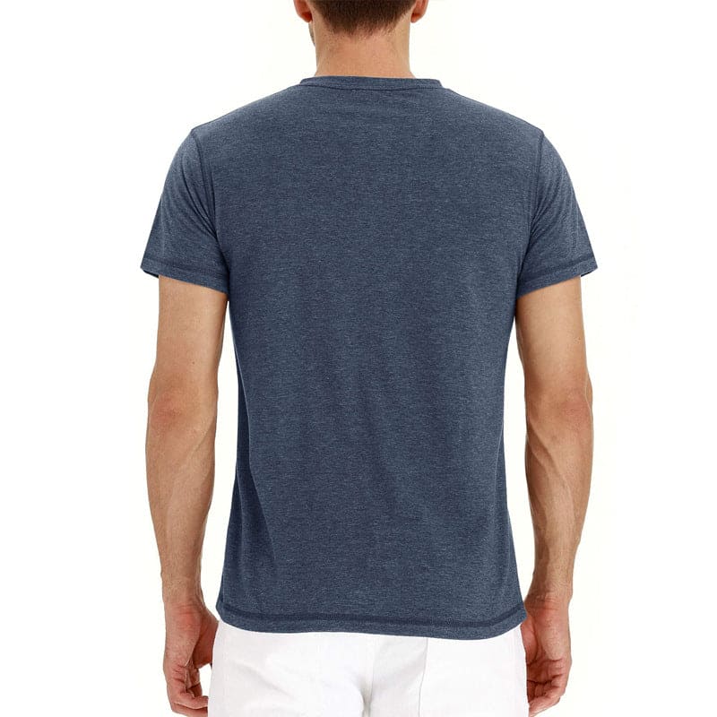 T-Shirt Henley - Malha Macia Gola masculino