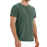 T-Shirt Henley - Malha Macia Gola masculino