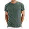 T-Shirt Henley - Malha Macia Gola masculino