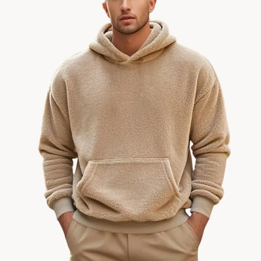 Hoodie - Mistura de Fleece com Capuz masculino