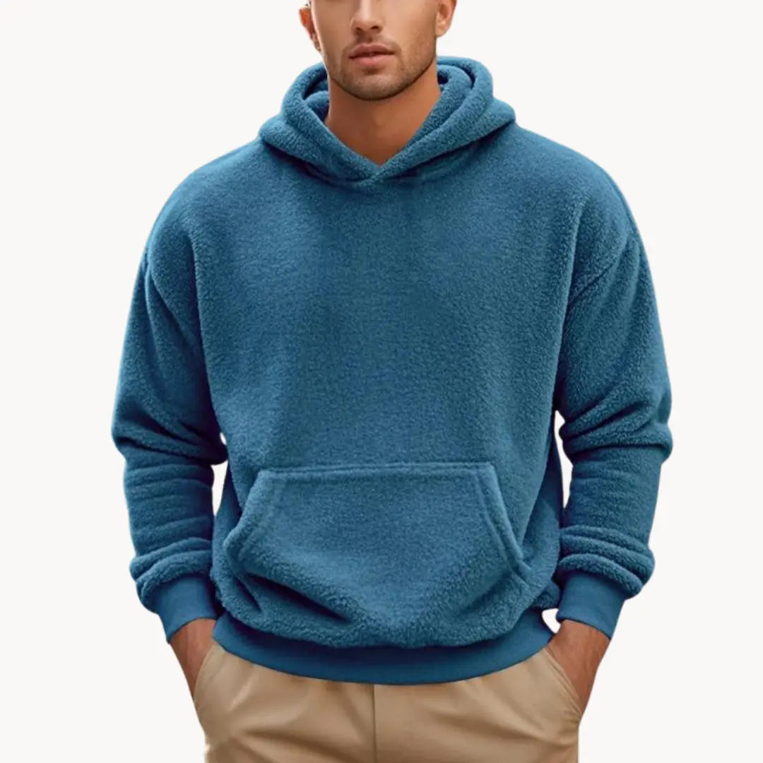 Hoodie - Mistura de Fleece com Capuz masculino