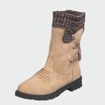 Botins de camurça elegantes feminino