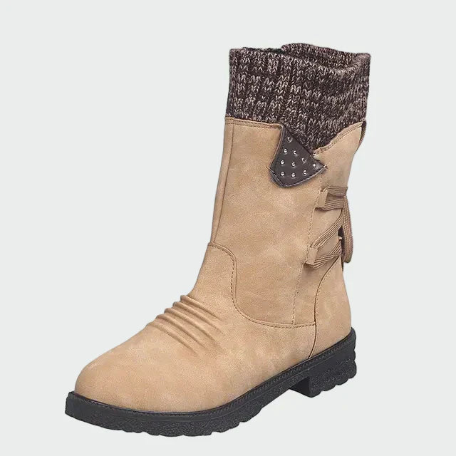 Botins de camurça elegantes feminino