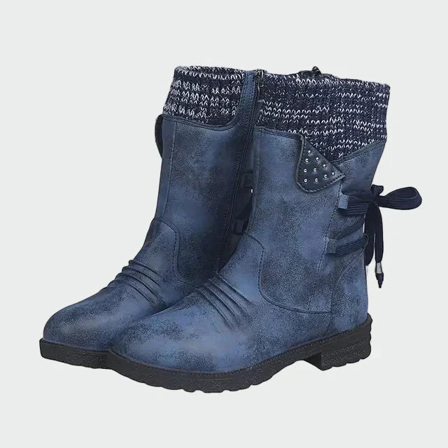 Botins de camurça elegantes feminino