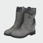 Botins de camurça elegantes feminino