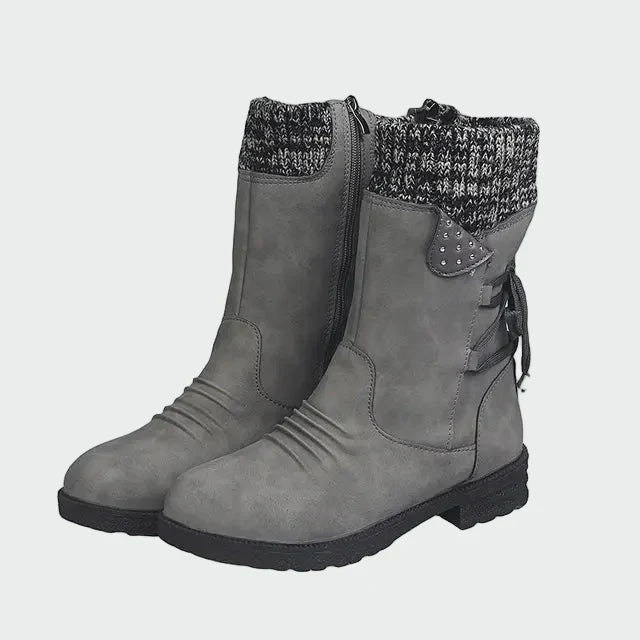 Botins de camurça elegantes feminino