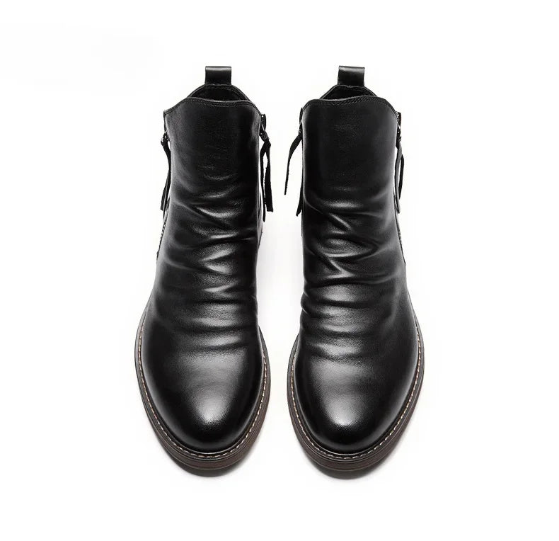 Botas Chelsea em Couro masculino