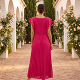 Beatriz | Vestido Midi Plissado para Ocasiões Especiais