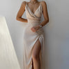 Vestido Sienna — elegância luminosa com cintura marcada
