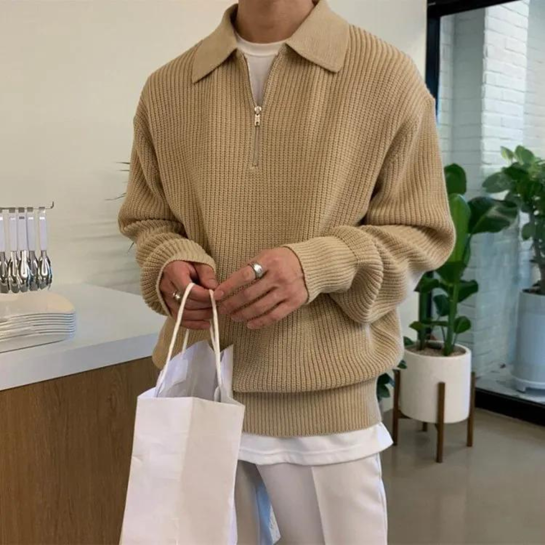 João - Pullover de Malha Misturada masculino