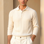 Sweater de Malha Misturada - Relaxada masculino