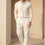 Sweater de Malha Misturada - Relaxada masculino