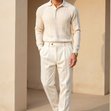 Sweater de Malha Misturada - Relaxada masculino
