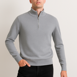 Pullover de Malha - Meio Zíper masculino