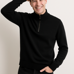 Pullover de Malha - Meio Zíper masculino