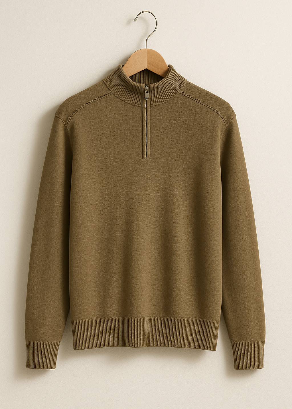 Pullover de Malha - Meio Zíper masculino