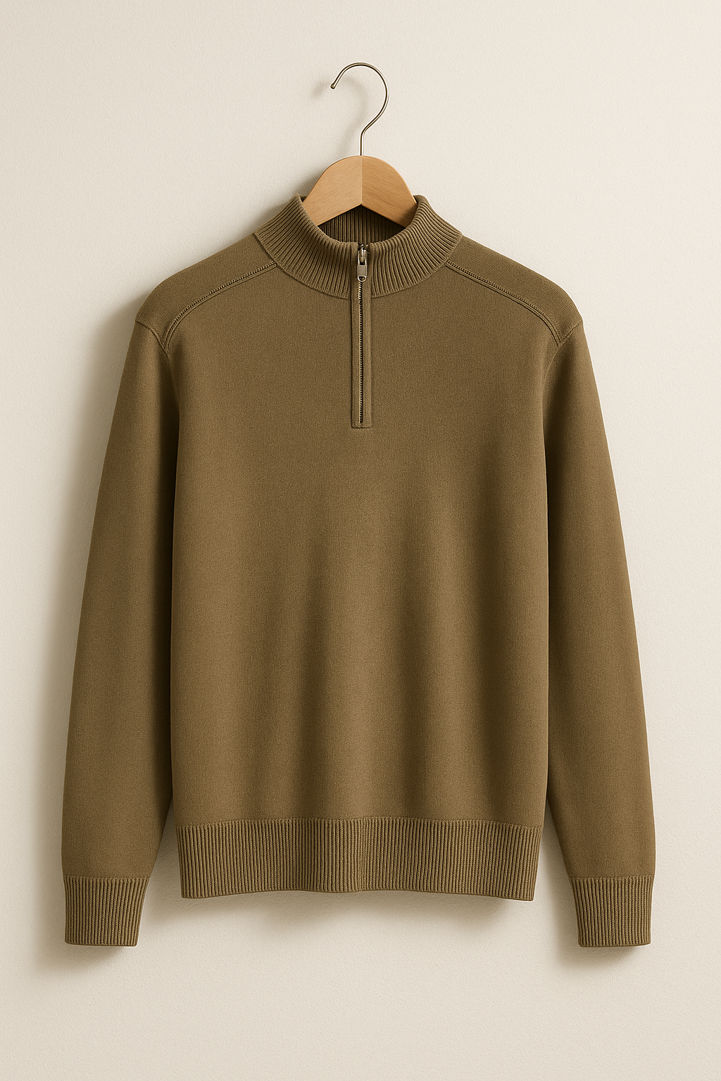 Pullover de Malha - Meio Zíper masculino