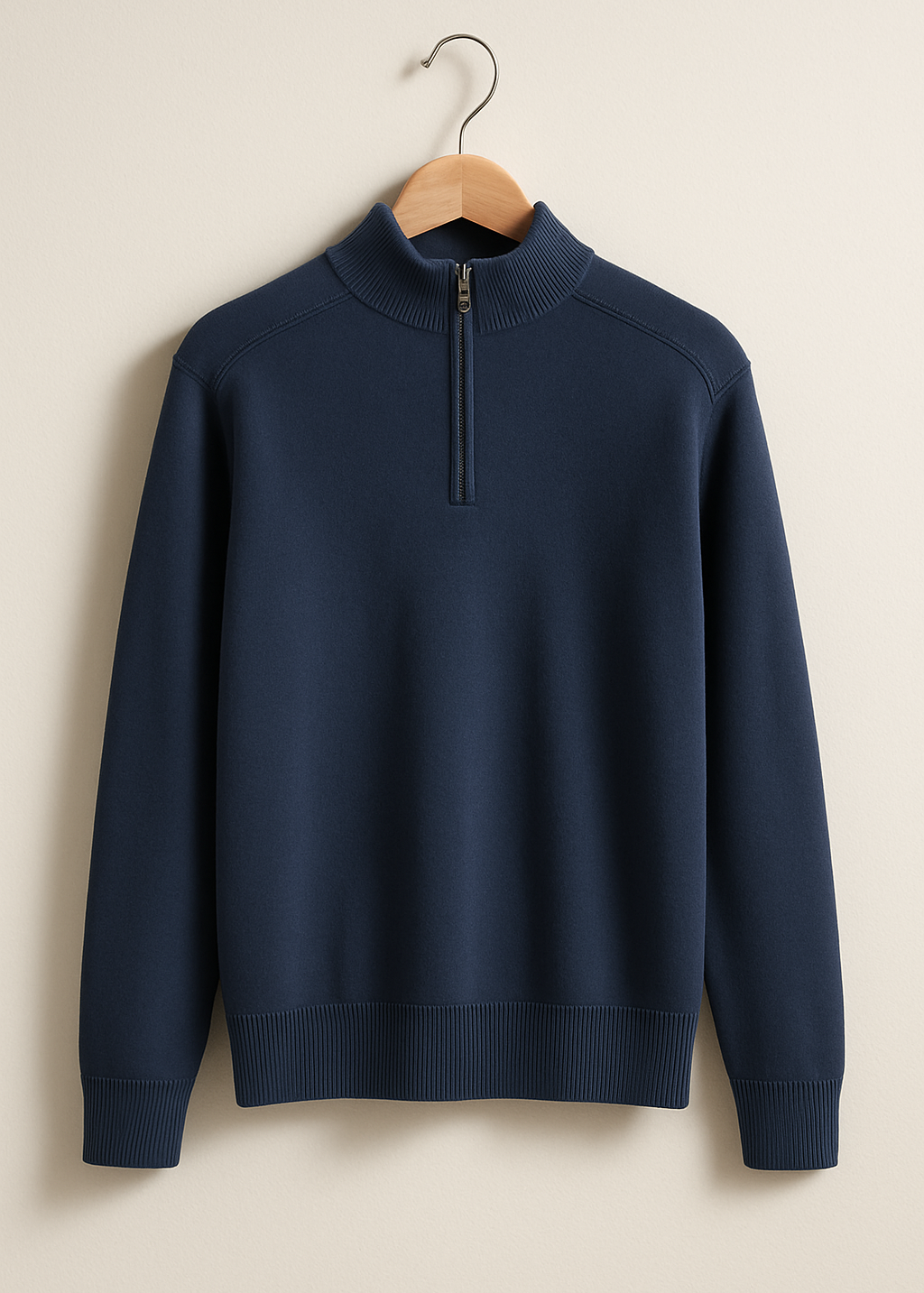 Pullover de Malha - Meio Zíper masculino