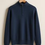 Pullover de Malha - Meio Zíper masculino