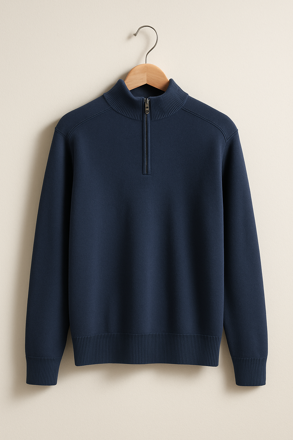 Pullover de Malha - Meio Zíper masculino